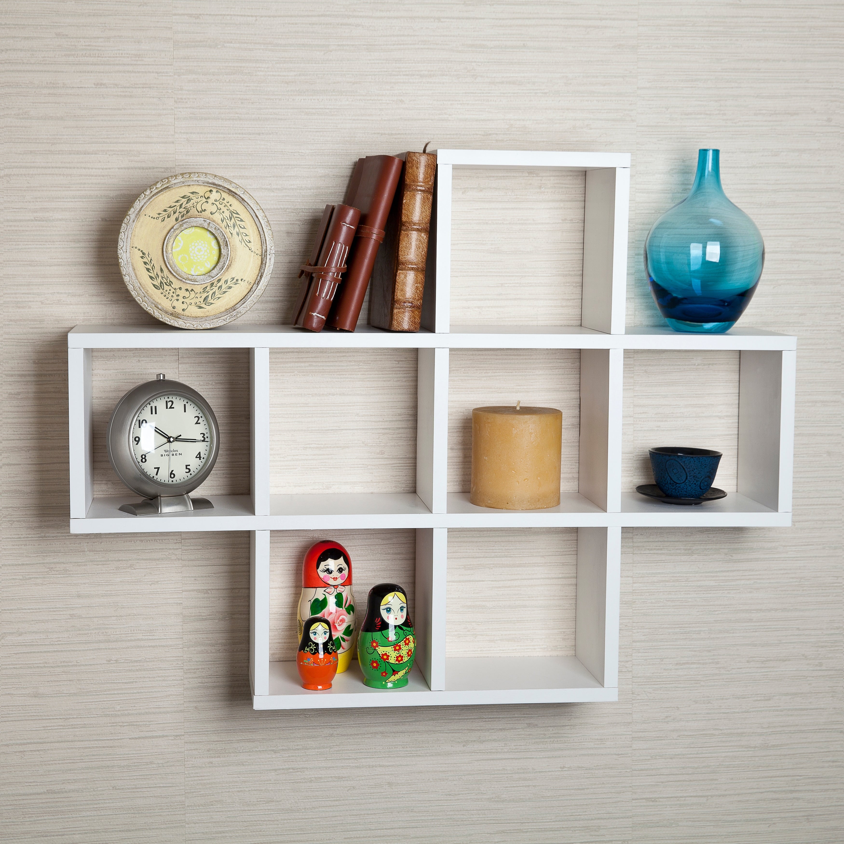 Cubby Laminated Walnut Veneer Shelving Unit By Danya B