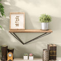 Carbon Loft Houda Industrial Wood And Iron Floating Shelf