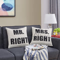 Danya B. Mr. Right And Mrs. Always Right Accent Throw Pillows
