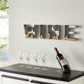 Danya B. Wall Mount Wine Letter Set For Corks Galvanized Sheet Metal