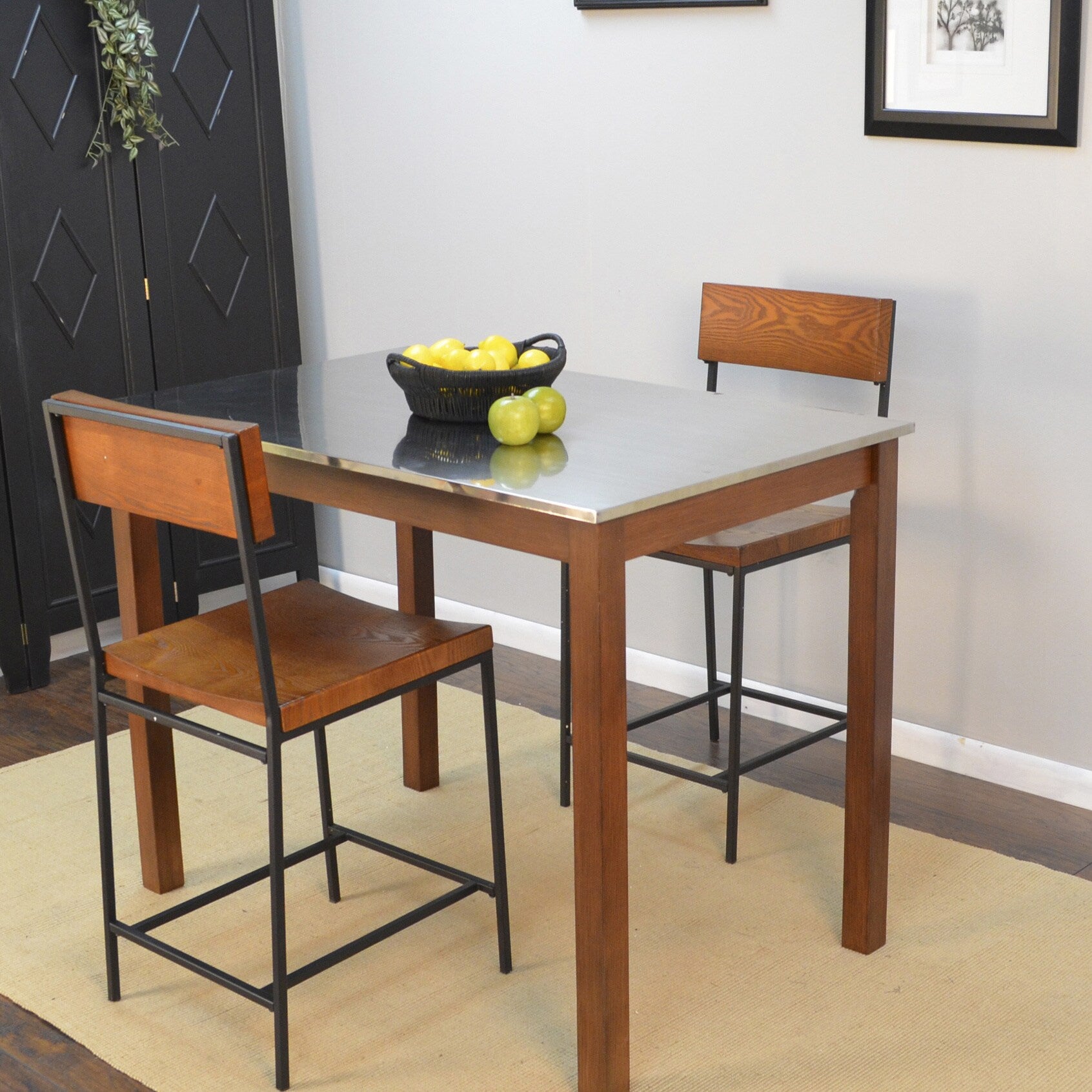 Carbon Loft Newton Stainless Steel Top Bar Table