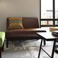 Darcy Brown Bonded Leather Loveseat