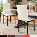 Darcy Espresso Metal Upholstered Dining Chair Set Of 2 By Inspire Q Bold