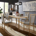 Darcy Faux Marble Top And Gold Dining Set By Inspire Q Bold