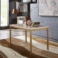 Darcy Gold With Faux Marble Top Dining Table By Inspire Q Bold