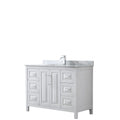 Daria 48 Inch White Single Vanity Marble Top No Mirror