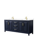 Daria 80 Inch Double Vanity Cultured Marble Top