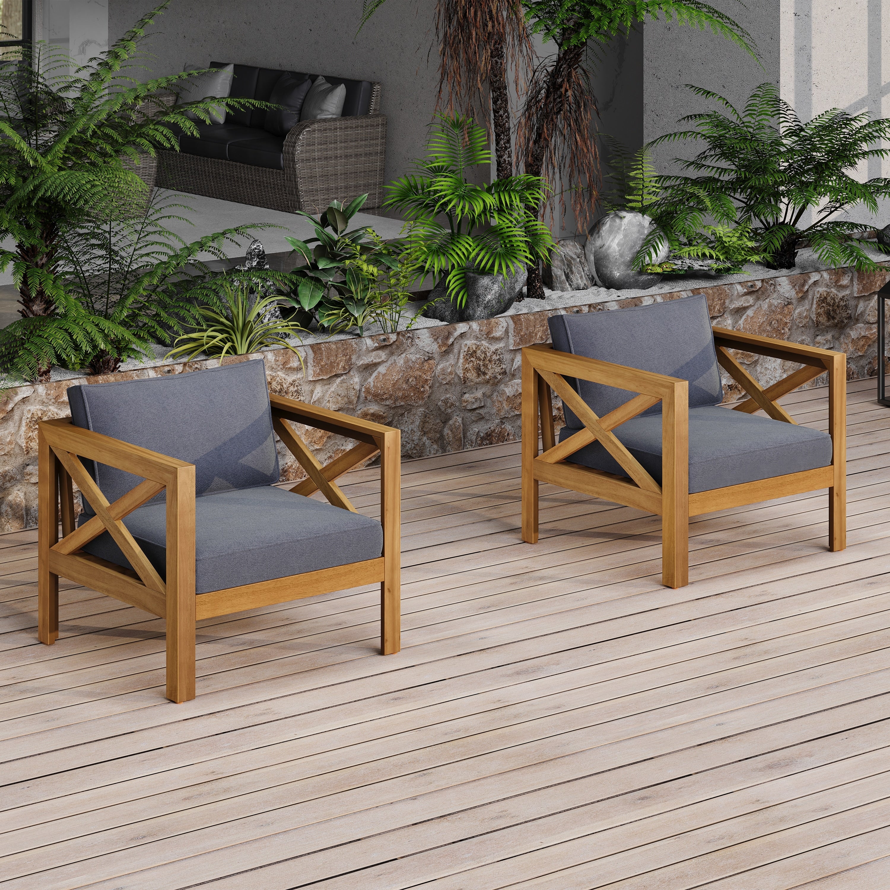 Dark Grey Reception Chair Side Chair Armchair Set Of 2 With Cushions Padded Chair Coffee Chair Club Chair Dining Chair