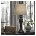 Darlita Bronze Finish 30 Inch Metal Table Lamps Set Of 2