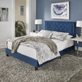 Dartington Velvet Platform Bed By Inspire Q Modern