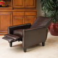 Darvis Black Bonded Leather Recliner Club Chair By Christopher Knight Home