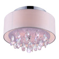 Dash Chrome Stainless Steel 3 Light Flush Mount Fixture