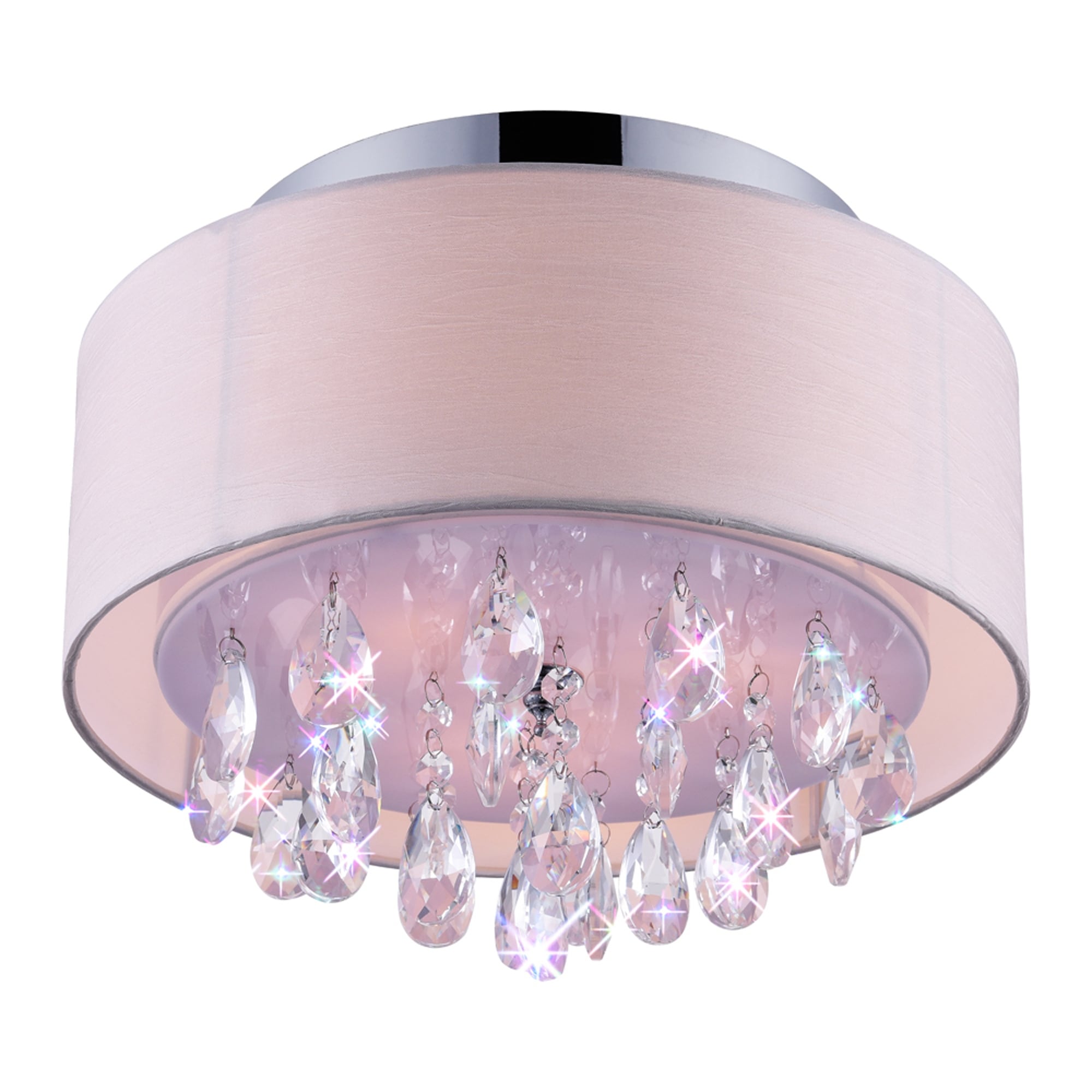 Dash Chrome Stainless Steel 3 Light Flush Mount Fixture