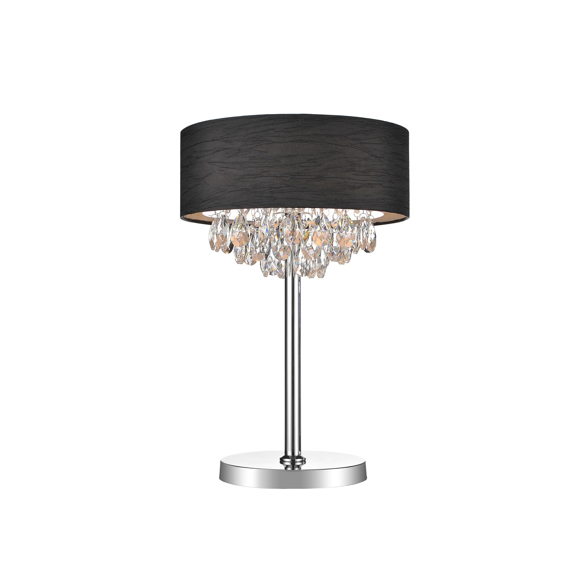 Porch Den Mcbride Chrome Finish 3 Light Table Lamp
