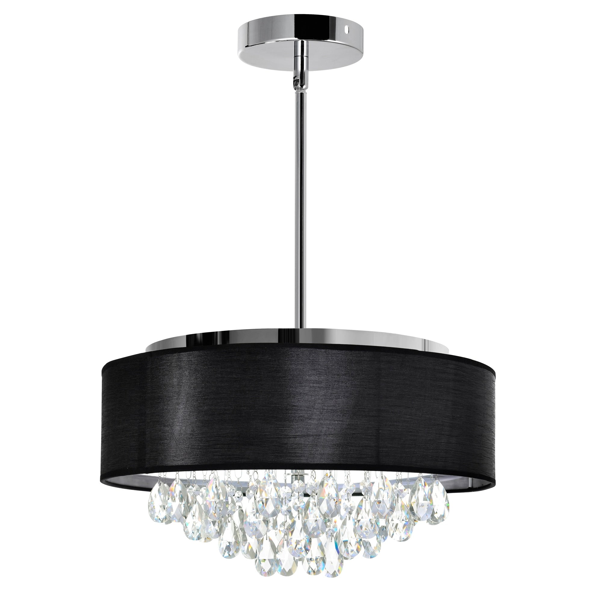 Porch Den Mcbride Chrome Finish 4 Light Chandelier