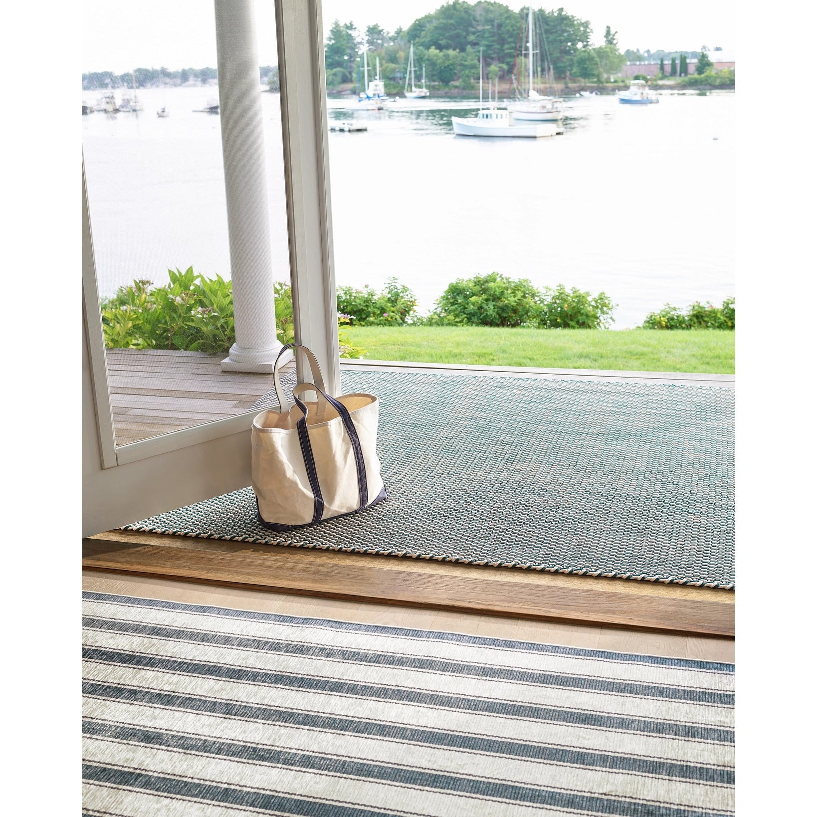 Dash Albert Awning Stripe Machine Washable Rug