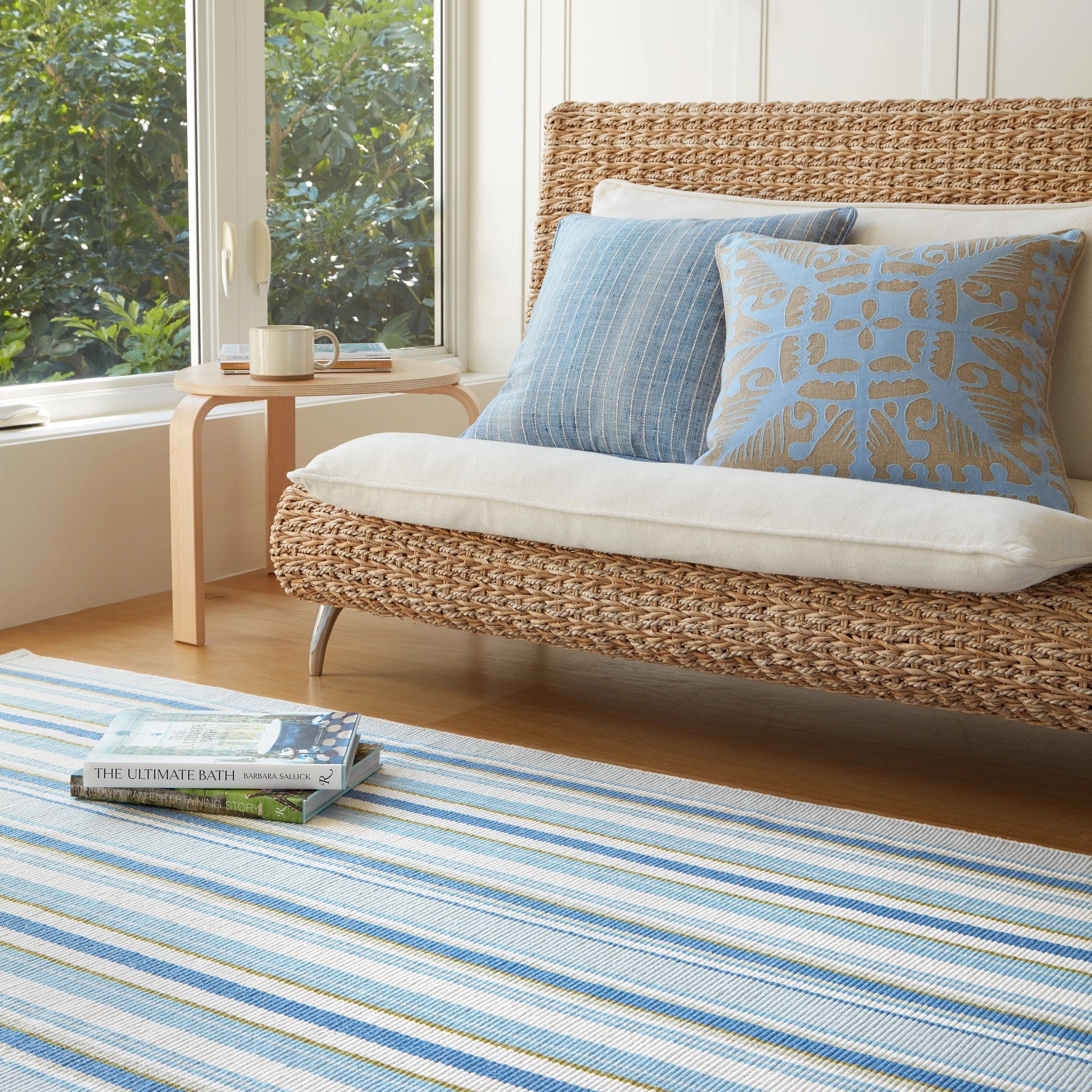 Dash Albert Daphne Stripe Handwoven Cotton Rug