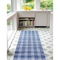 Dash Albert Denim Plaid Handwoven Cotton Rug