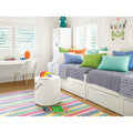Dash Albert Rainbow Stripe Machine Washable Rug
