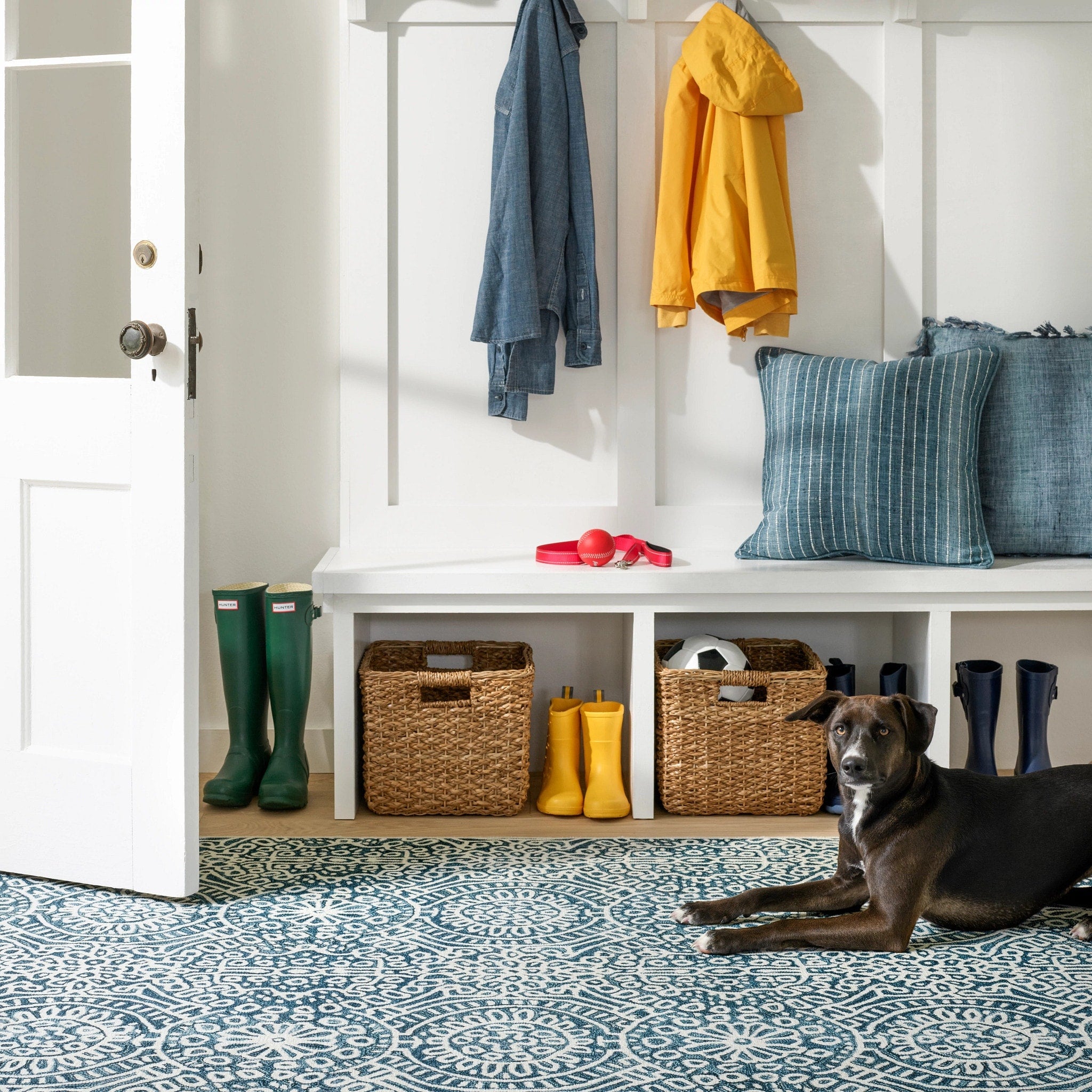 Dash Albert Temple Ink Machine Washable Rug
