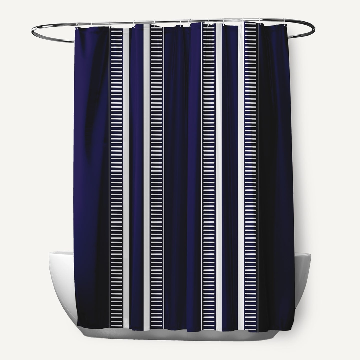 Dashing Stripe Stripe Print Shower Curtain