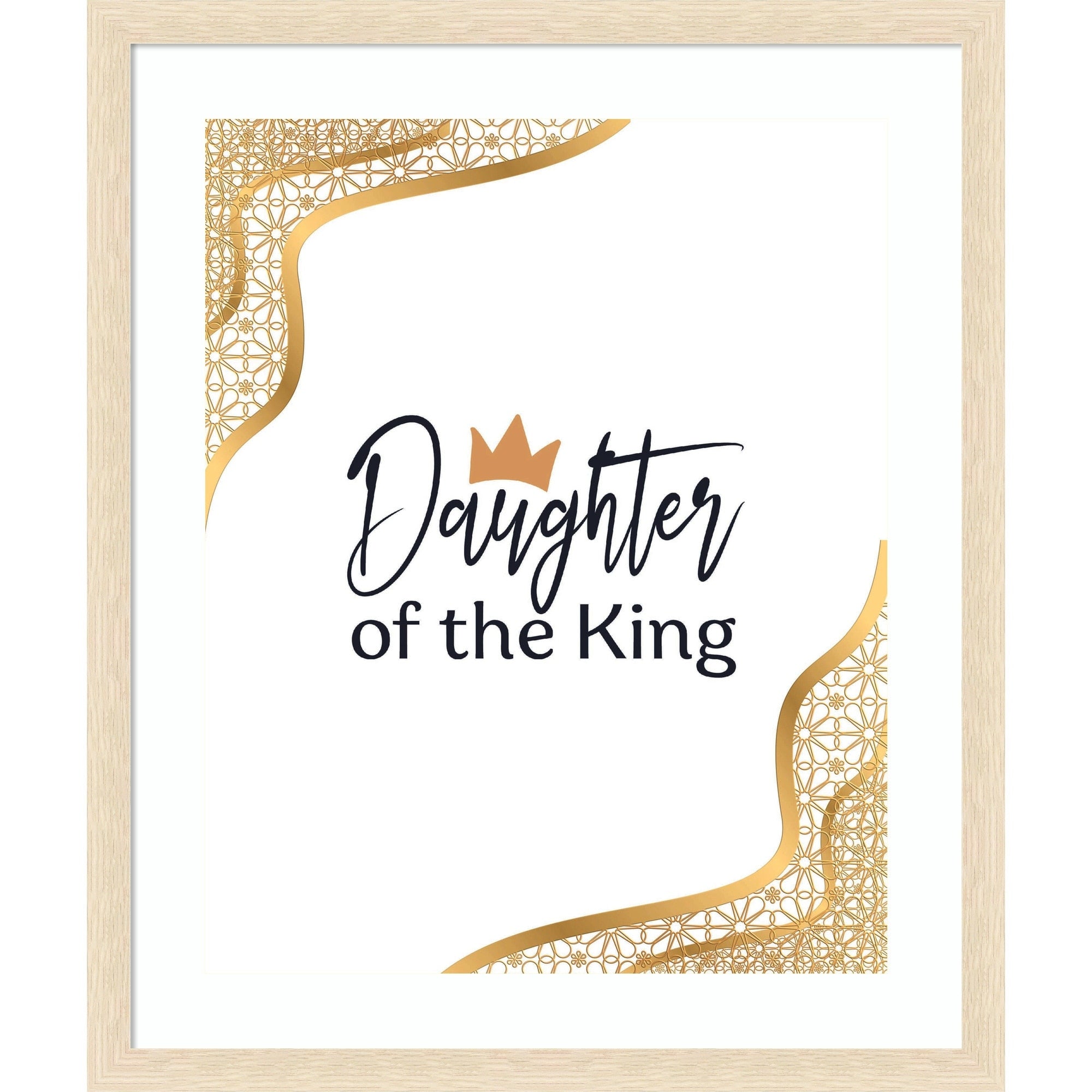 Daughter Of The King By Alva Jumath Wood Framed Wall Art Print