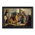 David With Goliaths Head In 1627 Rembrandt Van Rijn Custom Framed Canvas