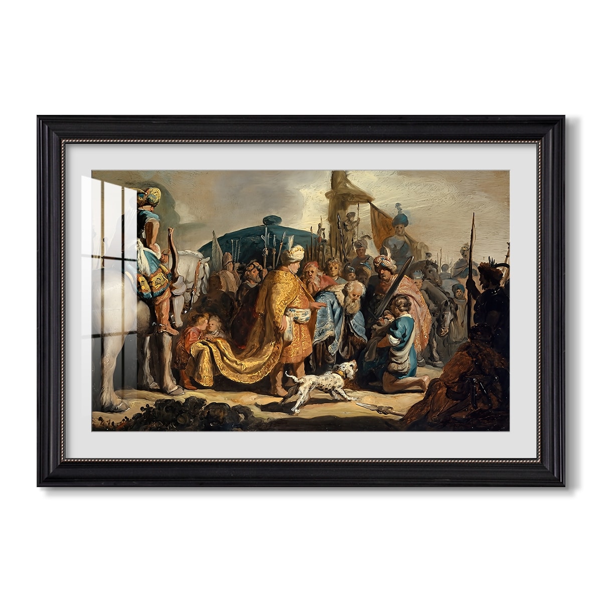 David With Goliaths Head In 1627 Rembrandt Van Rijn Custom Framed Print