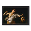 David With The Head Of Goliath C 1607 Caravaggio Custom Framed Canvas