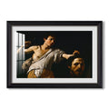 David With The Head Of Goliath C 1607 Caravaggio Custom Framed Print