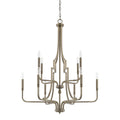 Capital Lighting Dawson Collection 10 Light Aged Brass Chandelier