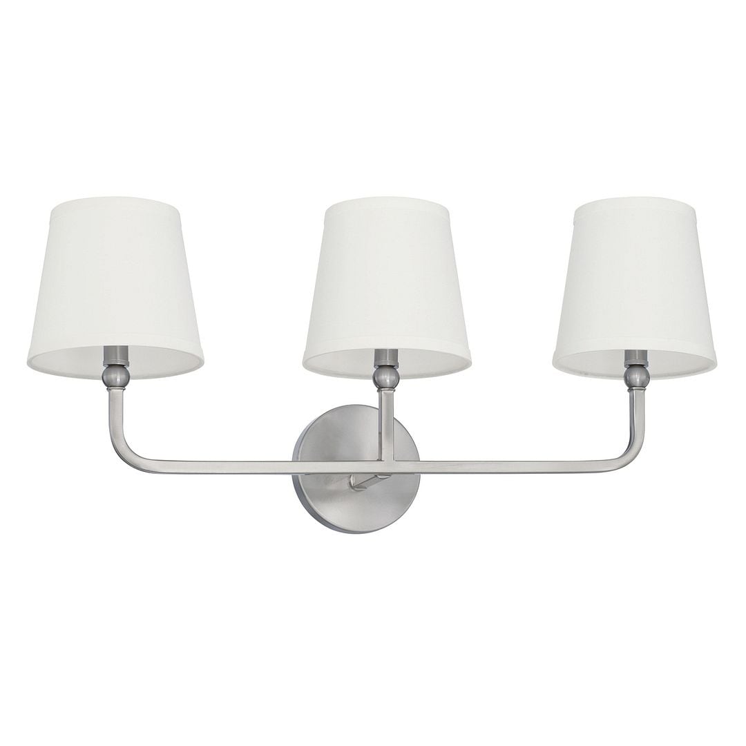 Capital Dawson 3 Light Brushed Nickel Bath Vanity Light
