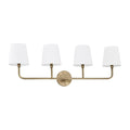 Capital Lighting Dawson Collection 4 Light Aged Brass Bath Vanity Light