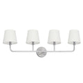 Capital Dawson 4 Light Brushed Nickel Bath Vanity Light