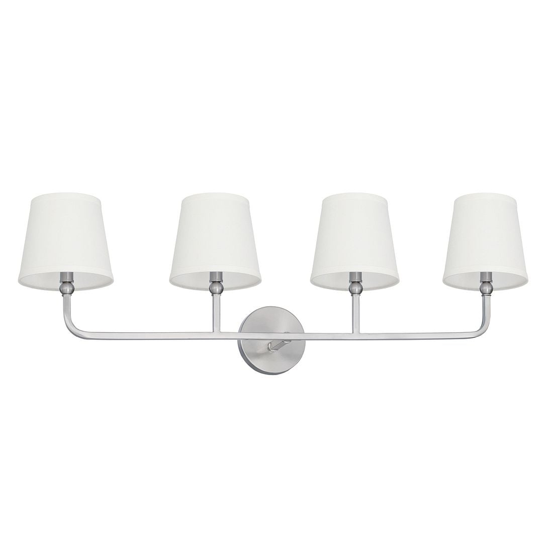 Capital Dawson 4 Light Brushed Nickel Bath Vanity Light