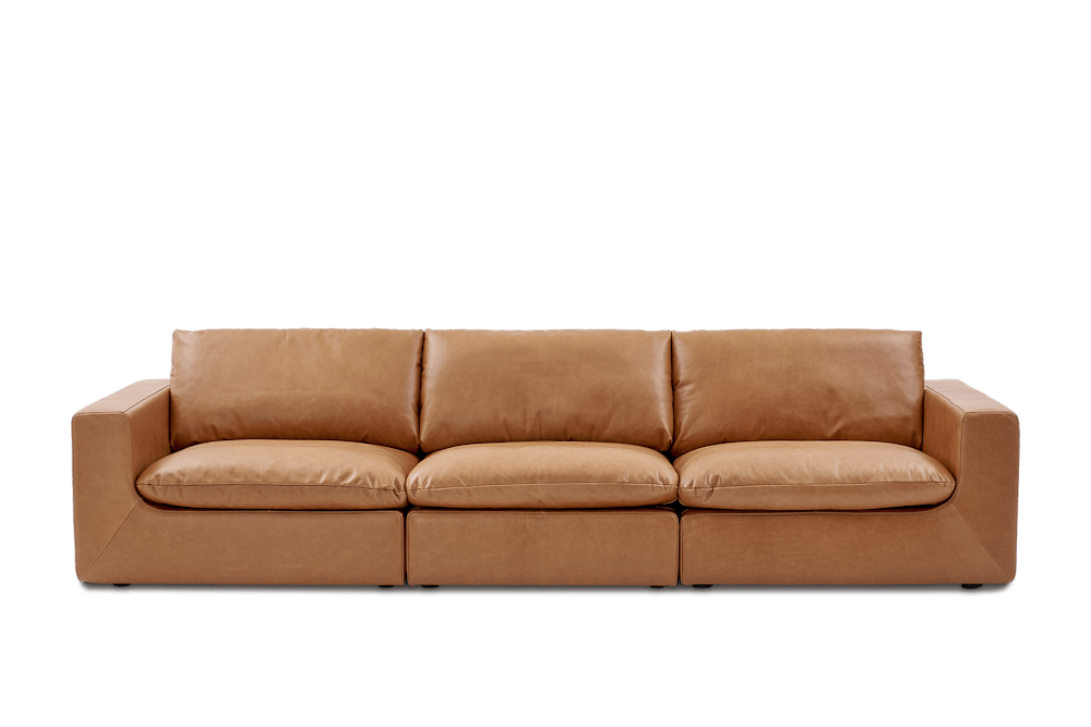 Dawson Leather Extended Sofa