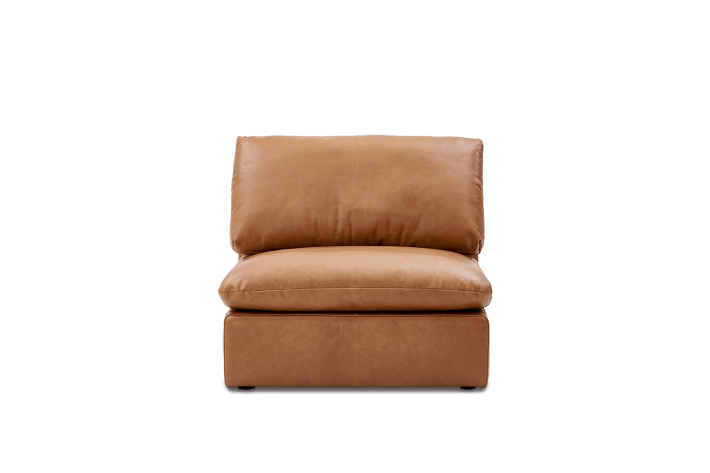 Dawson Leather Armless Couch