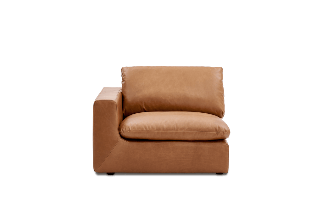 Dawson Leather Left Arm Couch
