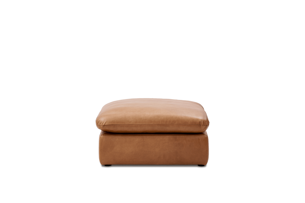 Dawson Leather Small Ottoman