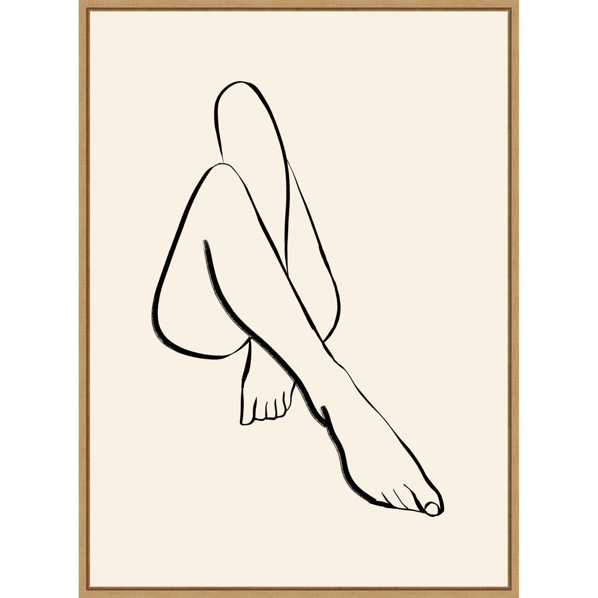 Day Off By Uma Gokhale Framed Canvas Wall Art