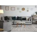 Dais Grey Cream White Blended Low Pile Rug