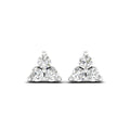 De Couer 10K White Gold 1 3Ct Tdw Diamond Three Stone Stud Earrings White H I