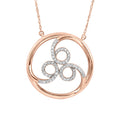 1 8Ct Tdw Four Elements Of Nature Wind Diamond Pendnat In Silver By De Couer