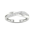 De Couer 10K Gold 1 5Ct Tdw Diamond Cross Over Promise Ring