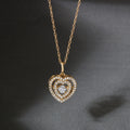 De Couer 10K Yellow Gold 1 5Ct Tdw Diamond Heartbeat Necklace