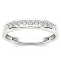 De Couer Igi Certified 14K White Gold 1 4Ct Tdw White Diamond Wedding Band