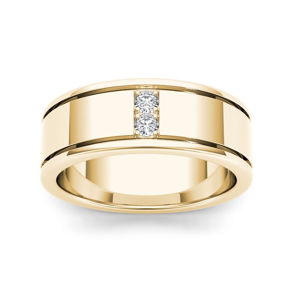 De Couer 14K Yellow Gold 1 2Ct Tdw Diamond Mens Classic Wedding Band