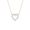 De Couer Igi Certified 14K Gold 1 2Ct Tdw Diamond Heart Necklace