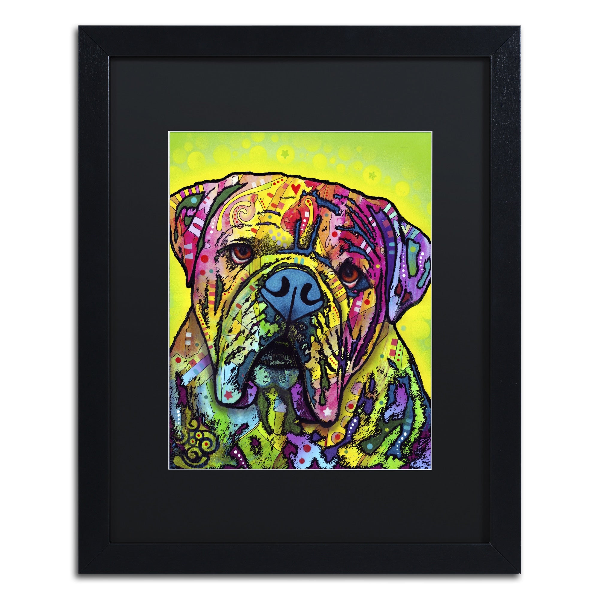 Dean Russo Hey Bulldog Matted Framed Art