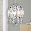 Deanna Chrome 1 Light Bowl Pendant